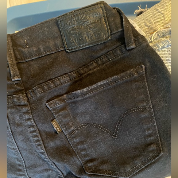 Levi 710 perfect condition black, distressed, distressed hem - Picture 3 of 4